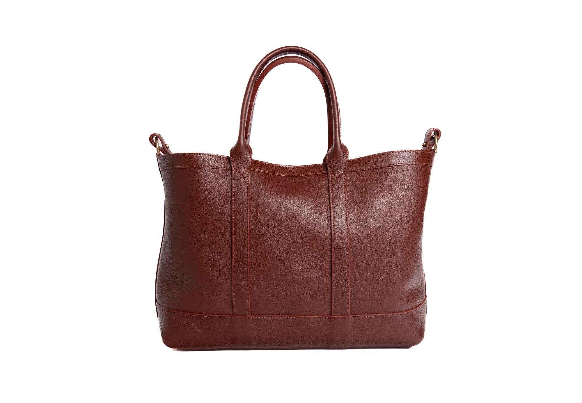 Leather Small Tote Chestnut