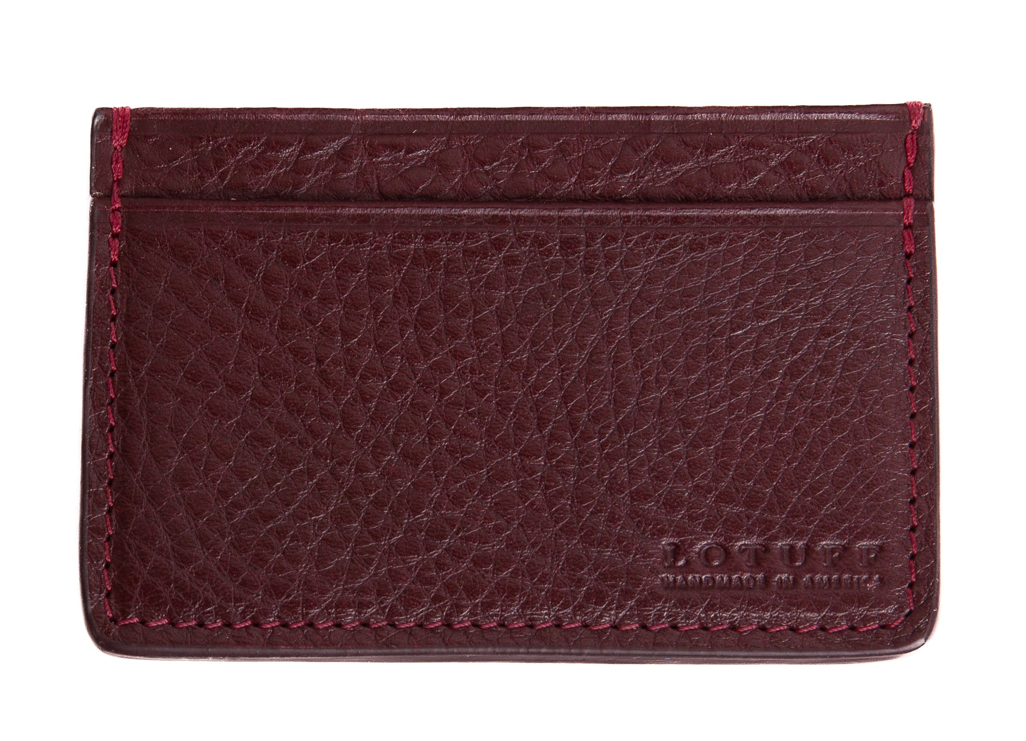 Leather Credit Card Wallet Cordovan