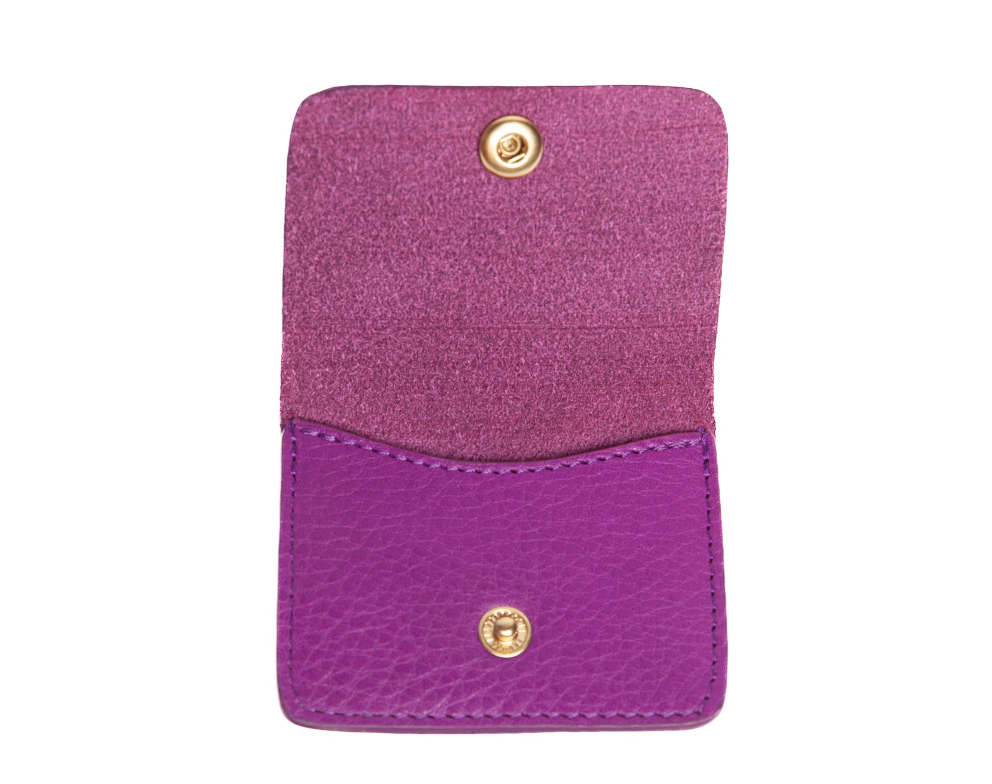Leather Coin Wallet Orchid