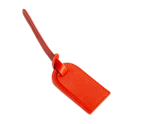 Leather Luggage ID Tag - Leather Travel Accessory