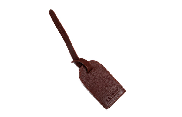Leather Luggage ID Tag - Leather Travel Accessory