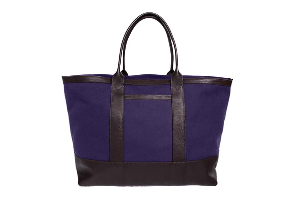 Canvas Working Tote - Handmade Leather Tote