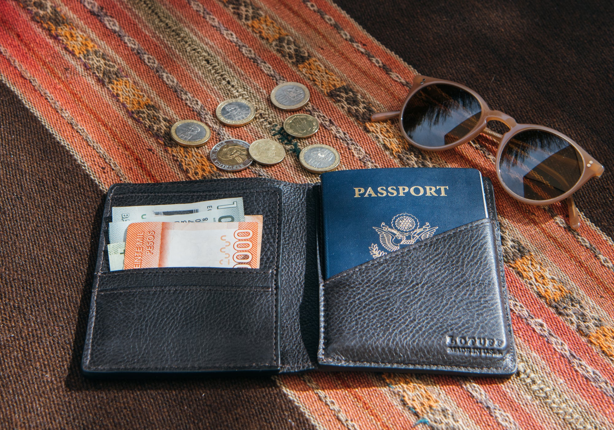 Leather Passport Wallet Lifestyle