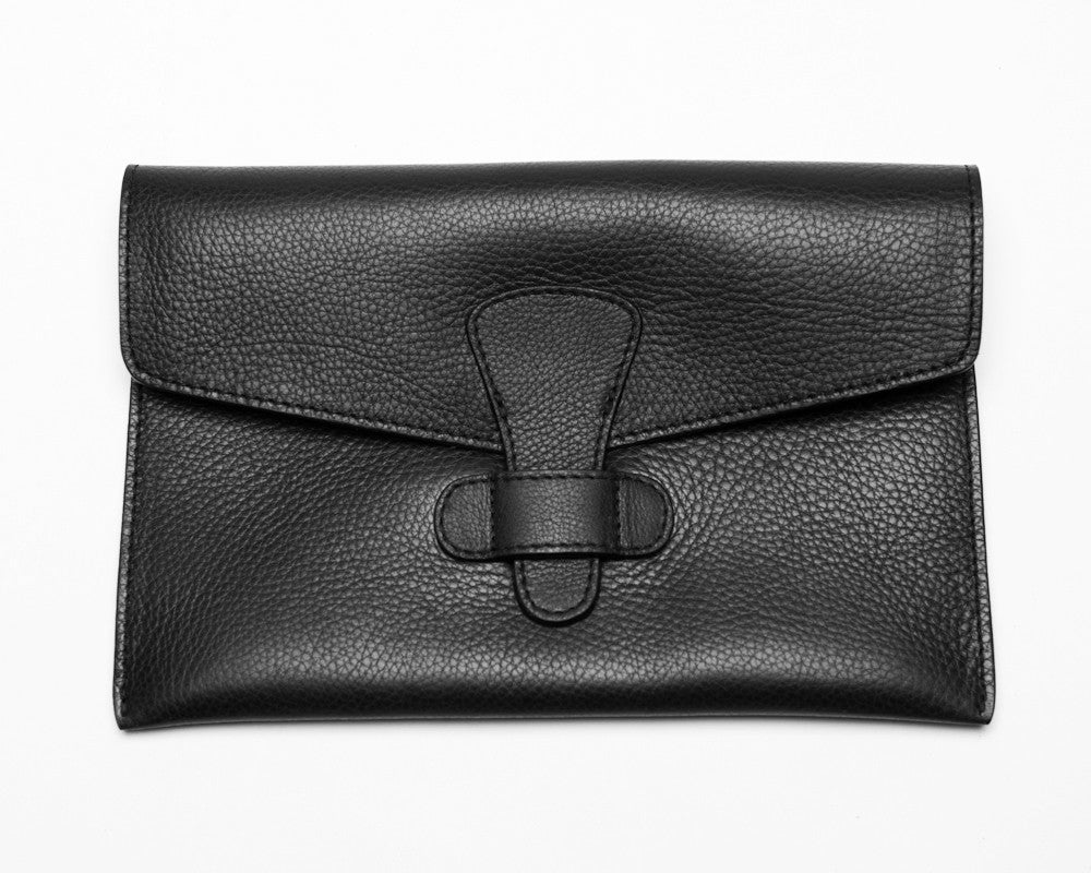 Leather iPad Mini Case Black|Front Leather View