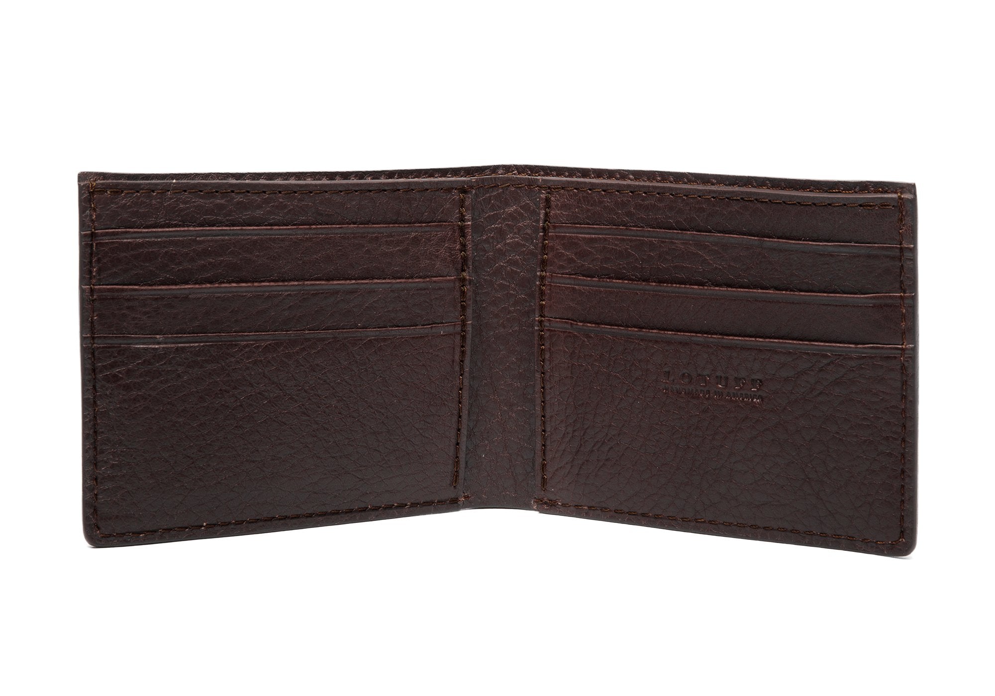 Leather Bifold Wallet Chocolate