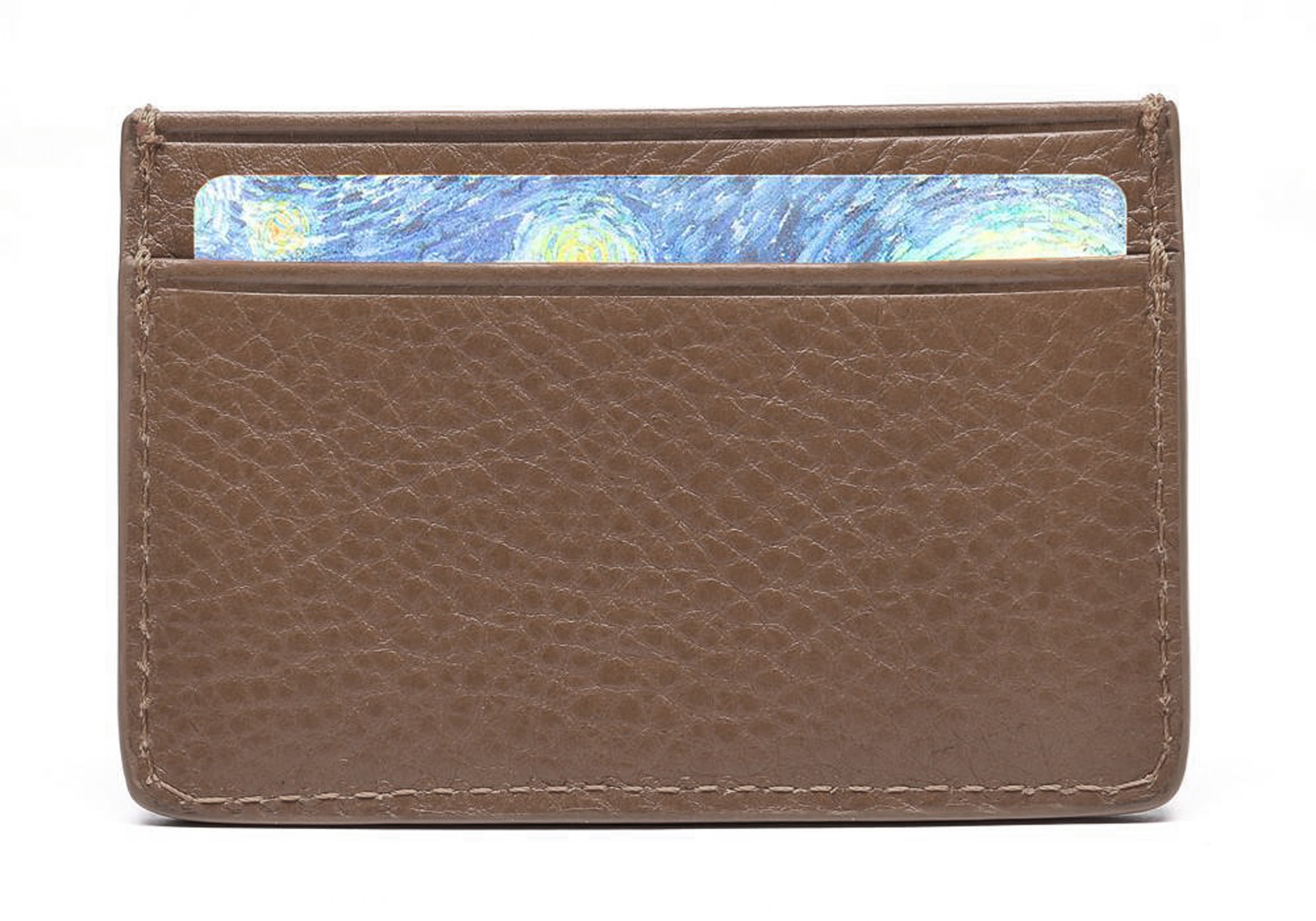 Leather Credit Card Wallet Clay