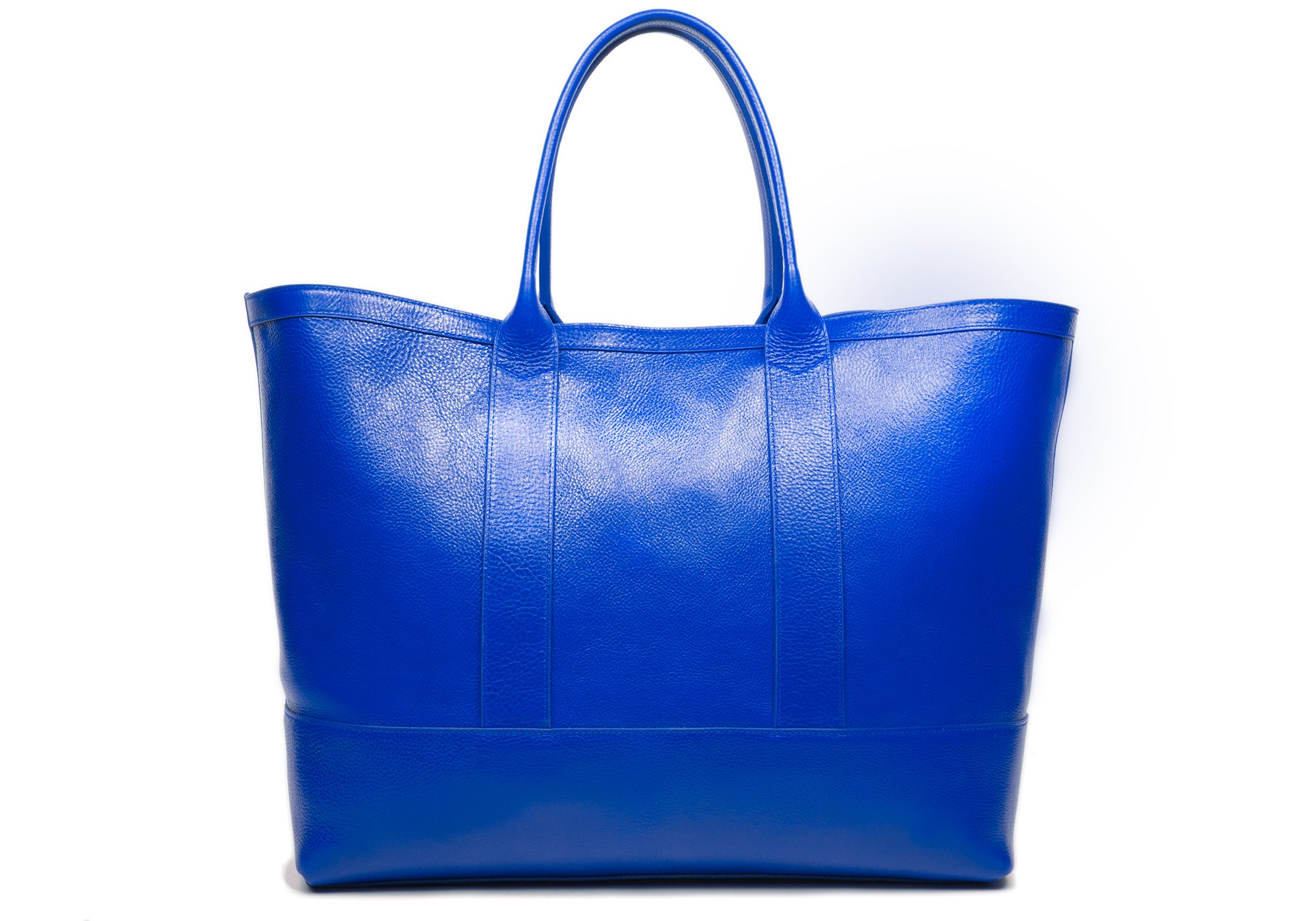 Leather Working Tote Electric Blue