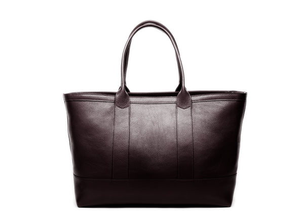 Leather Open Top Medium Tote Handmade Leather Tote Bag