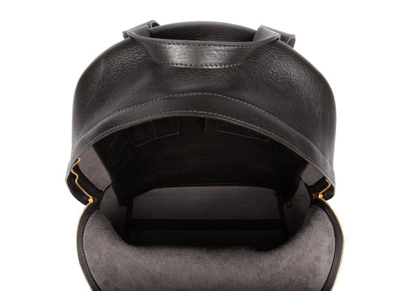 Leather Zipper Backpack