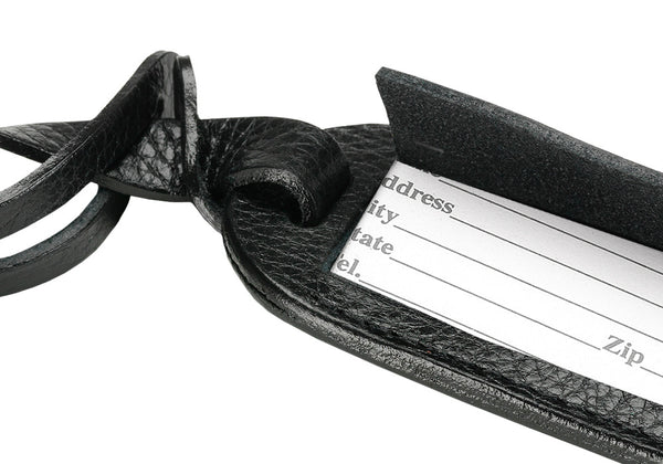 【今日の超目玉】 Leather Luggage ID Tag - Leather Travel Accessory トップス