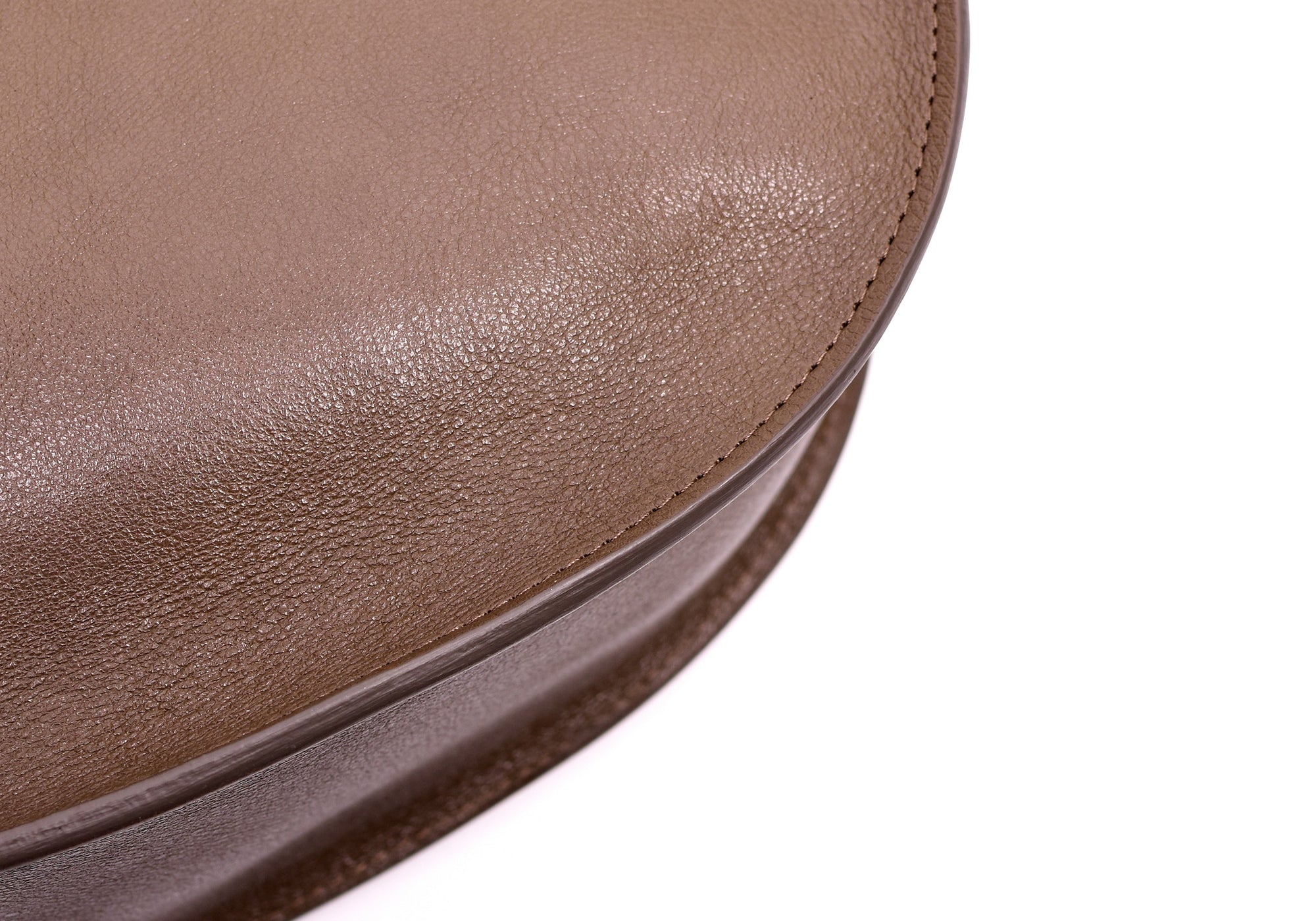 Leather Corner of The Luna Clay-Natural