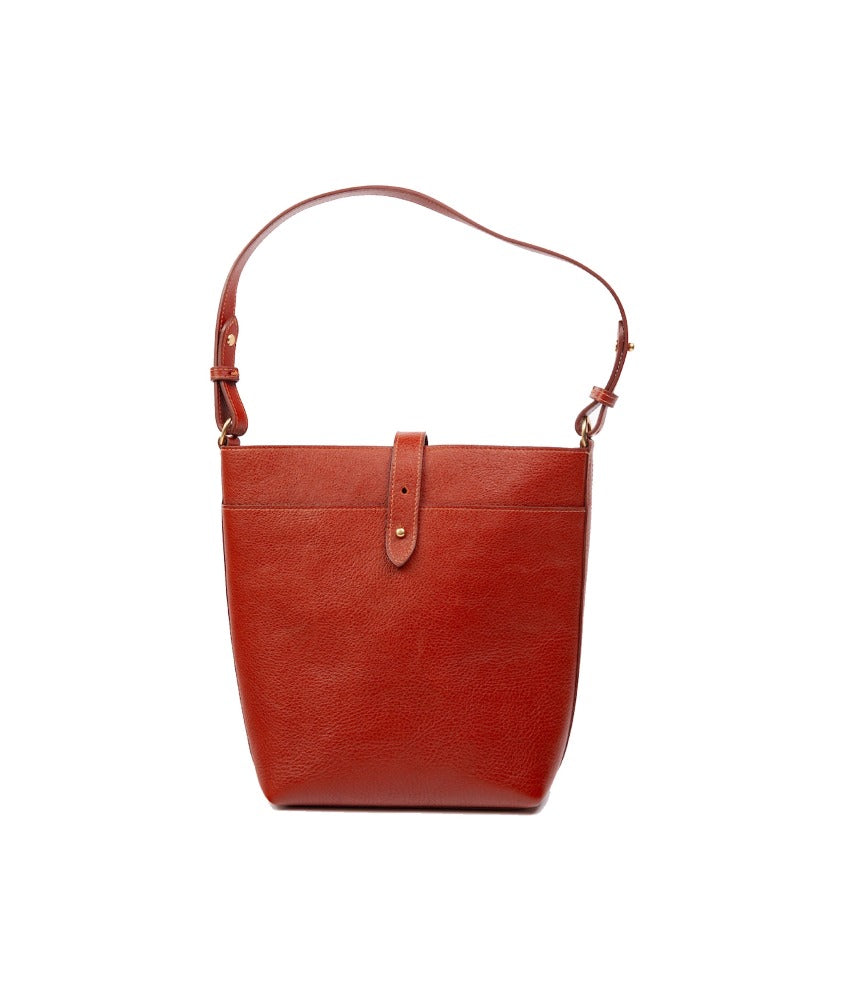 The Maude Bucket Bag Saddle Tan/Natural
