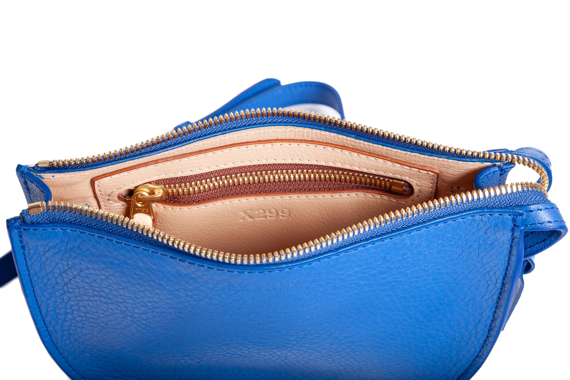 The Mini Luna Belt Bag Electric Blue-Natural