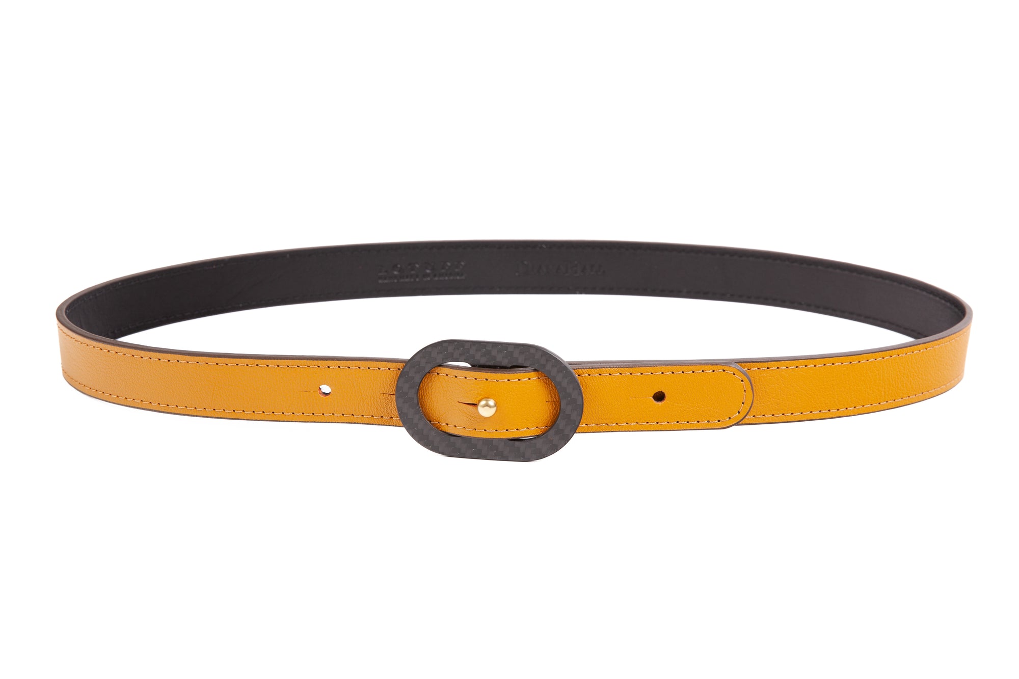 Leather Dini Belt Turmeric