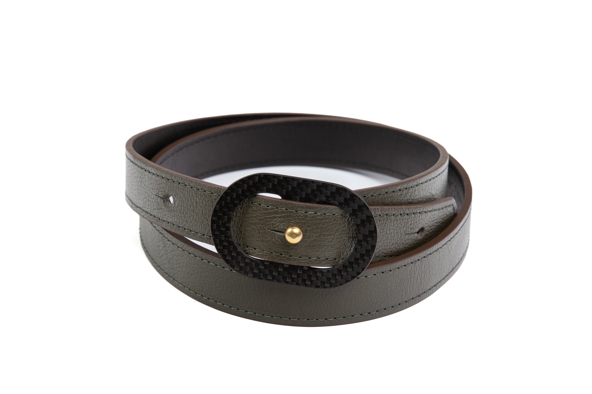 Leather Dini Belt Olive