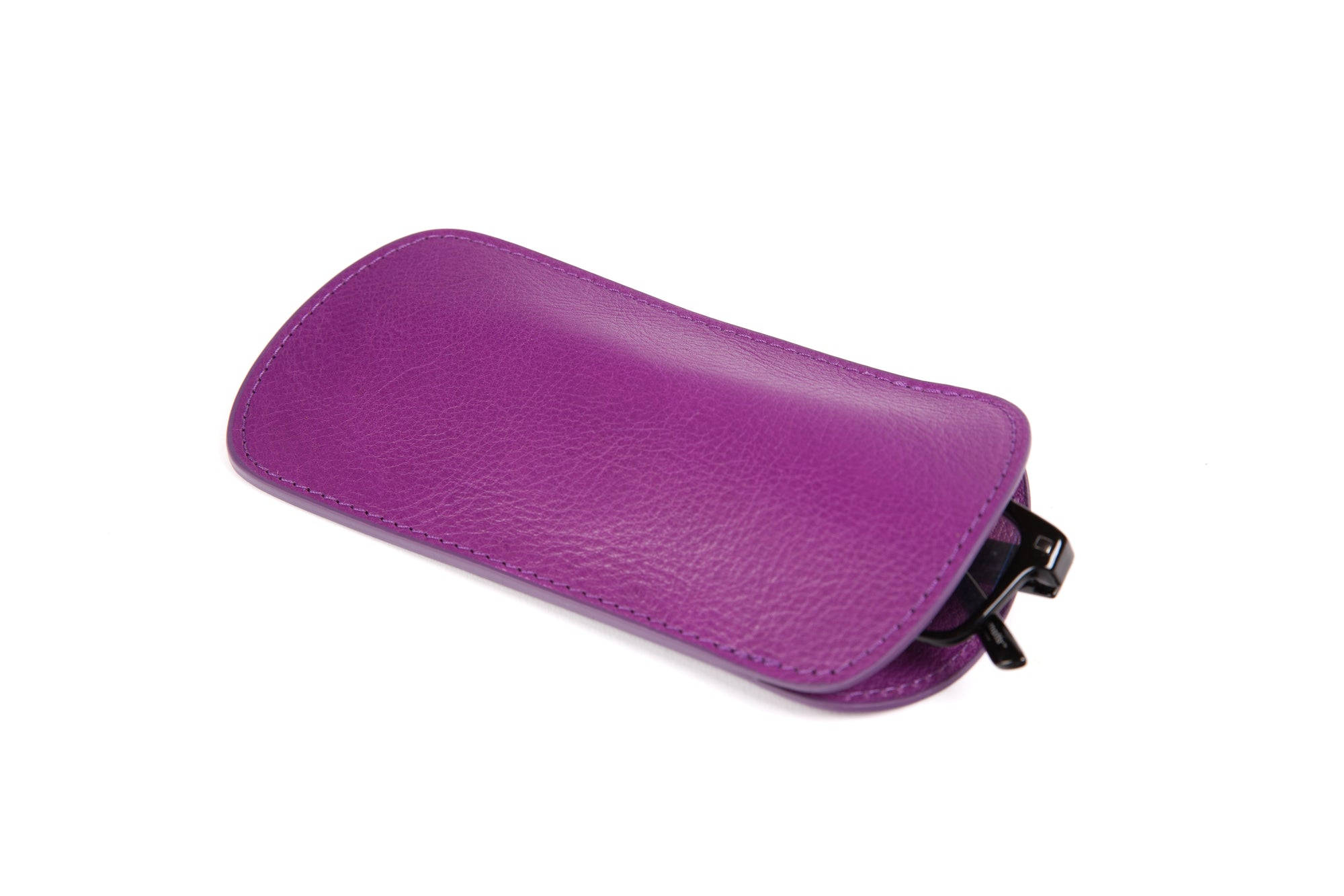 Leather Eyeglass Case Orchid