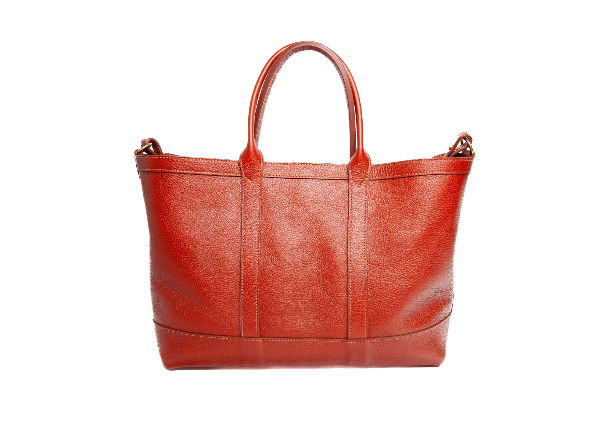 Leather Small Tote Saddle Tan