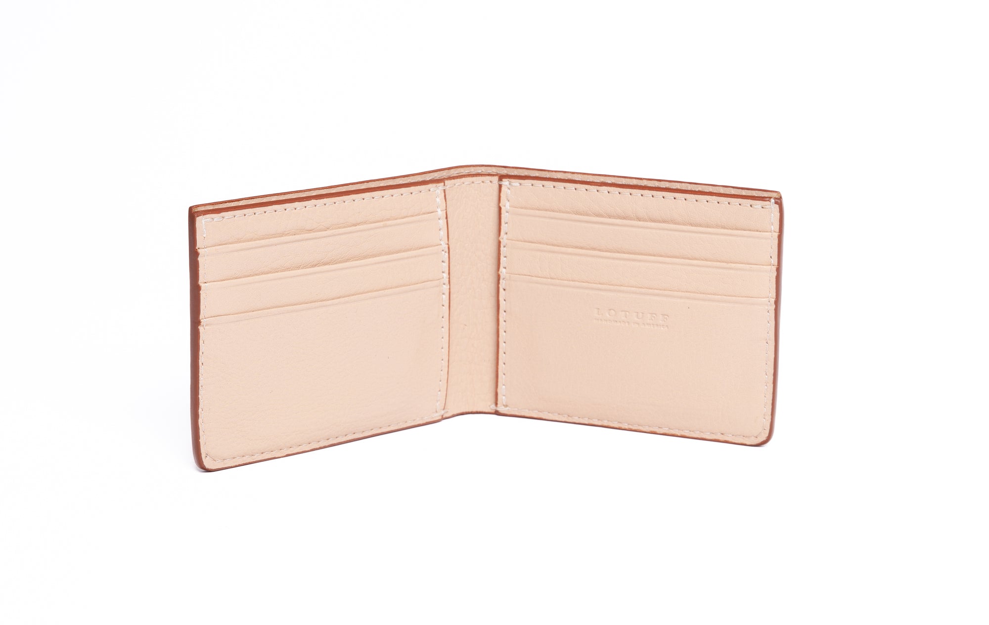 Leather Bifold Wallet Natural
