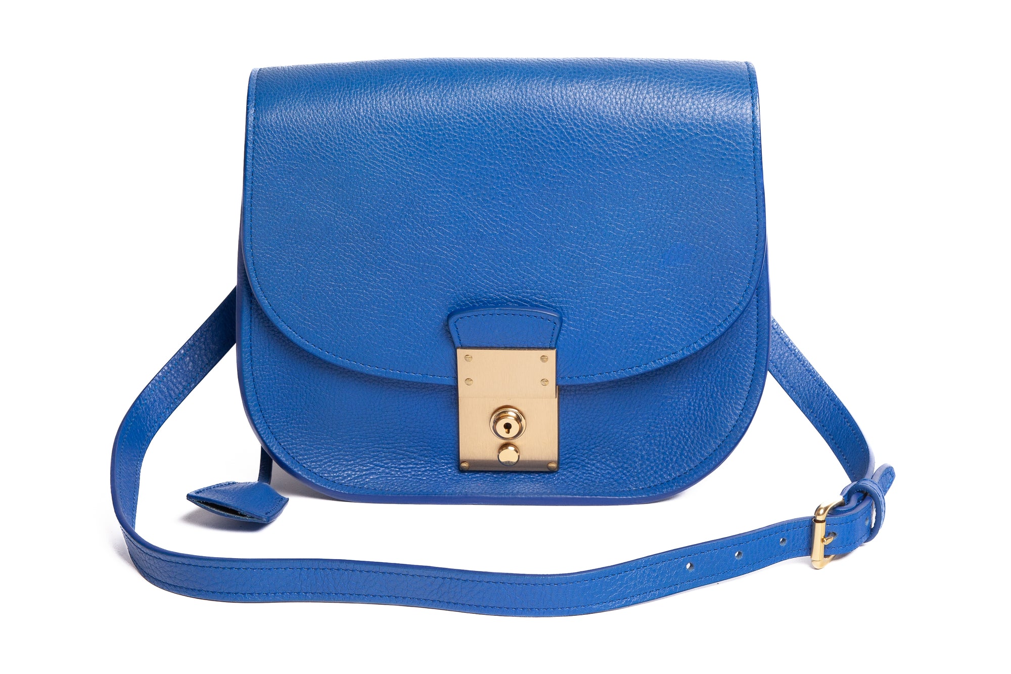 Arc Shoulder Bag Electric Blue-Natural