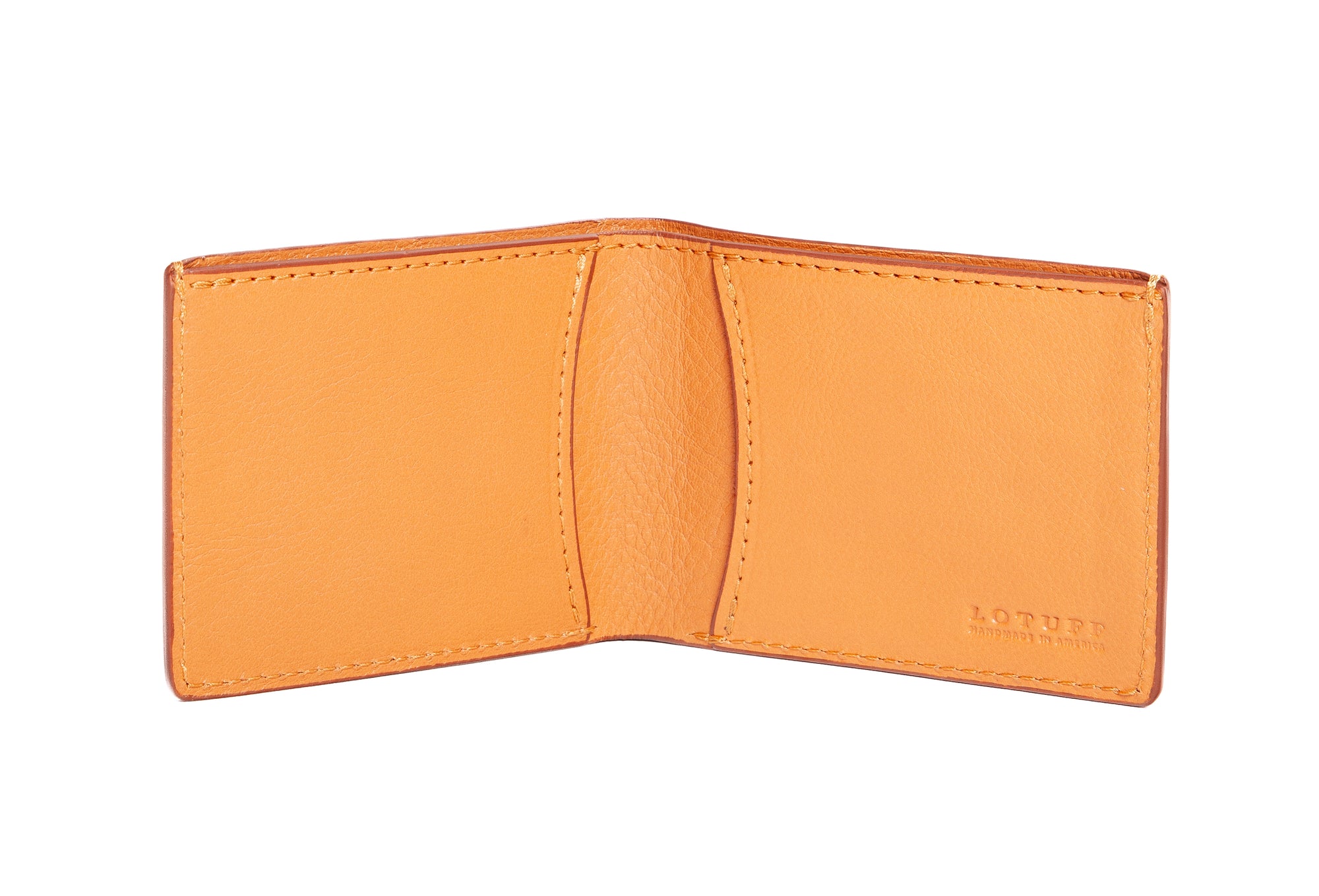 Two-Pocket Leather Bifold Wallet - Handmade Men's Wallet