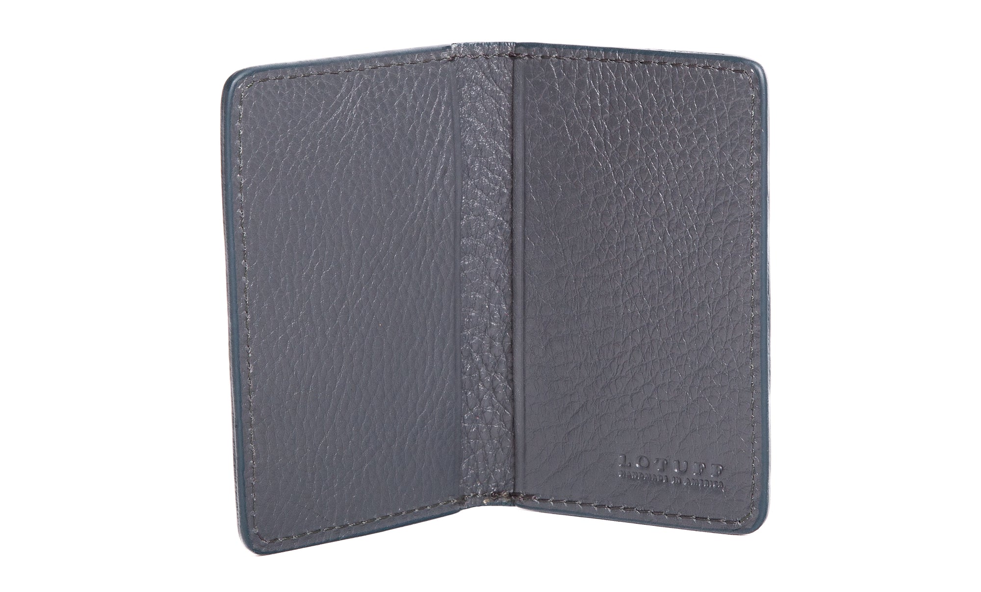 Leather Folding Card Wallet Elephant