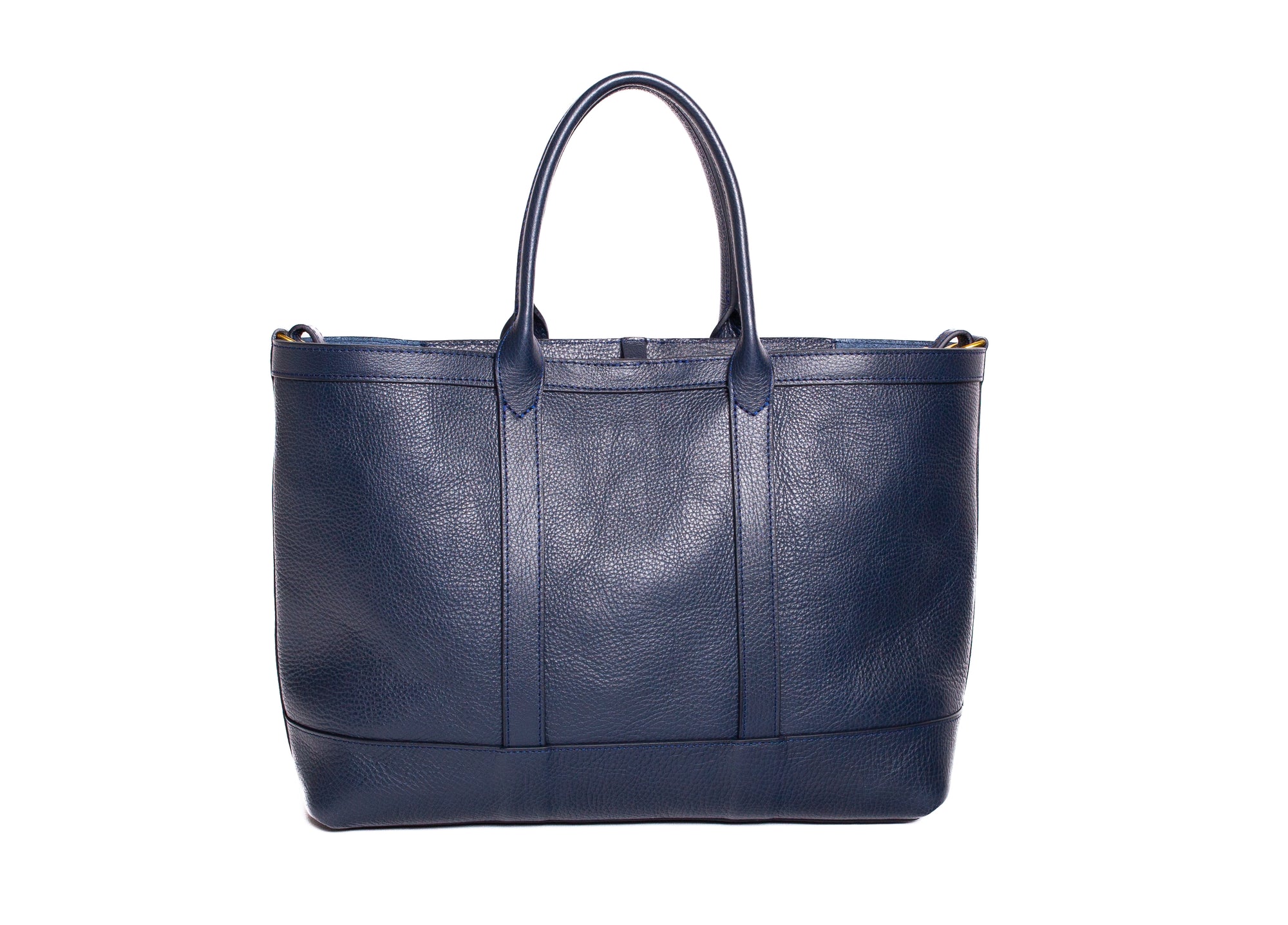 Leather Small Tote Indigo