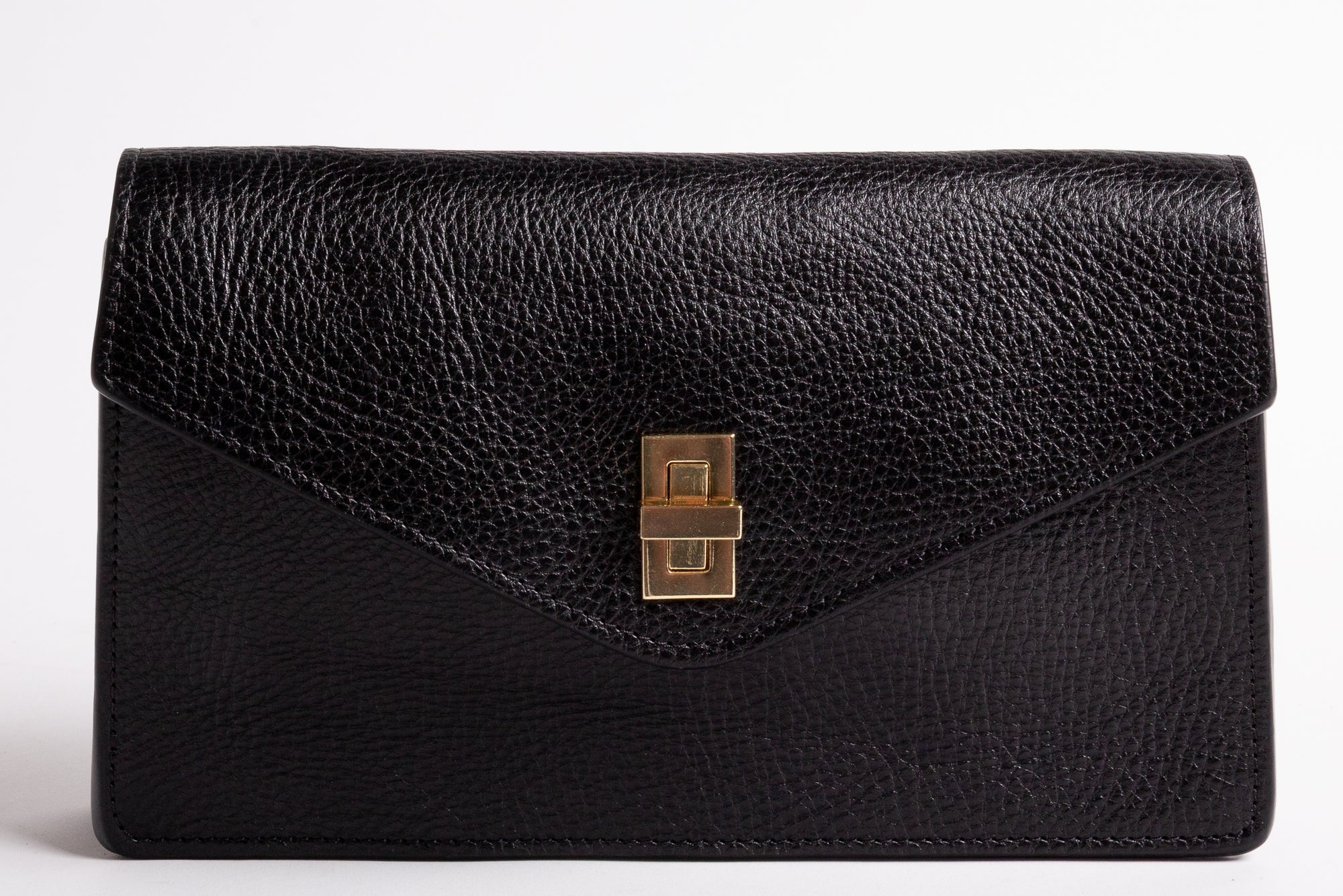 The Vincent Clutch Black/Fern