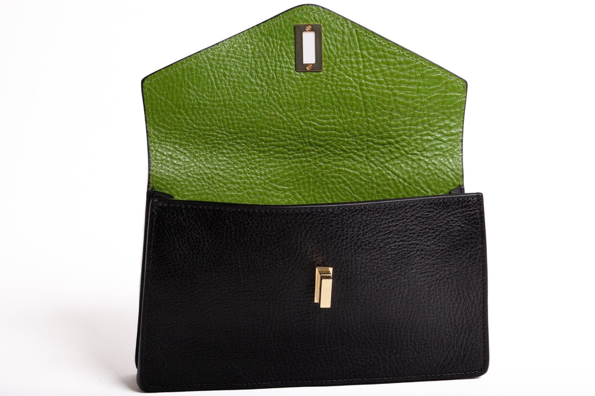 The Vincent Clutch Black/Fern