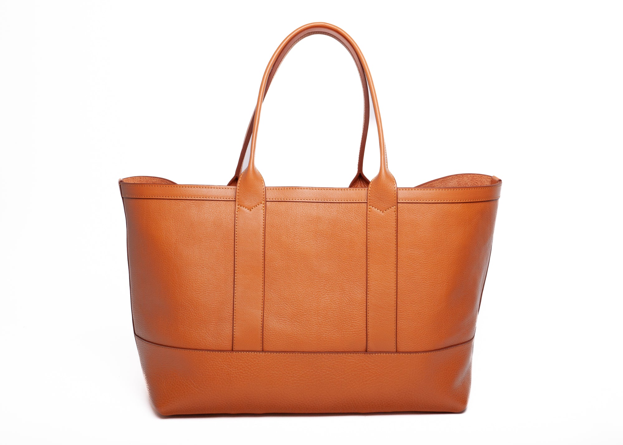 Medium Leather Tote Camel