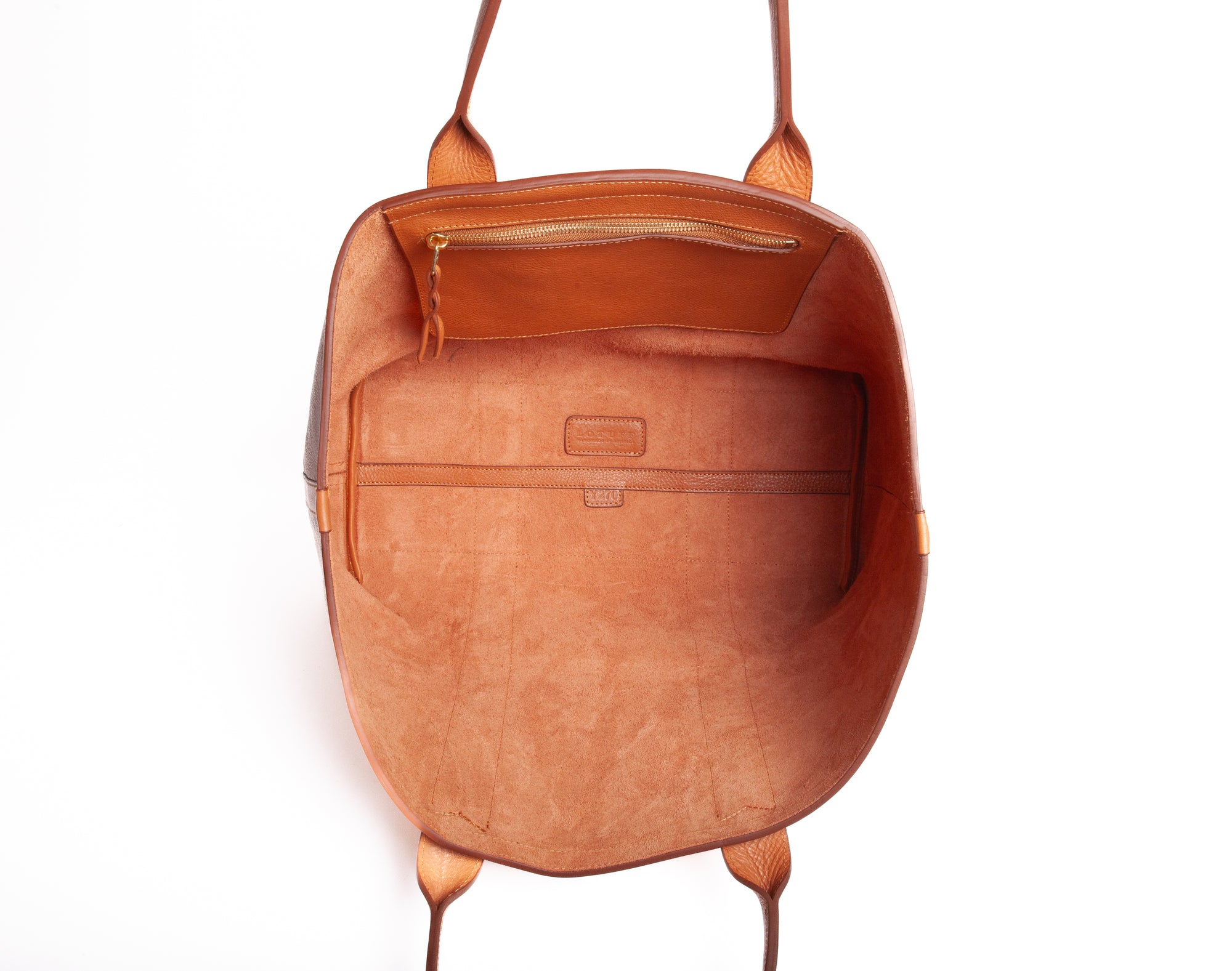 Medium Leather Tote Camel