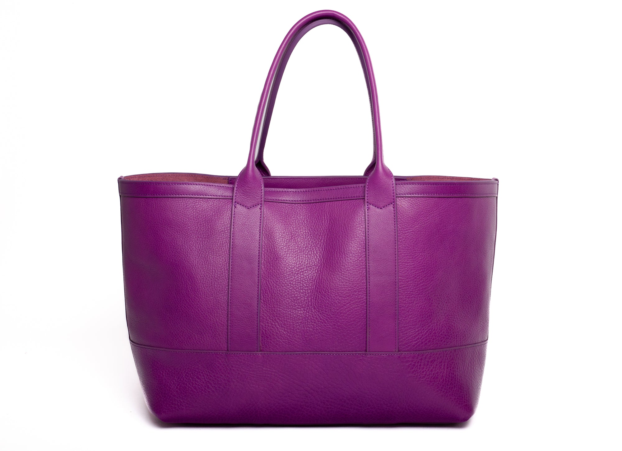 Medium Leather Tote Orchid