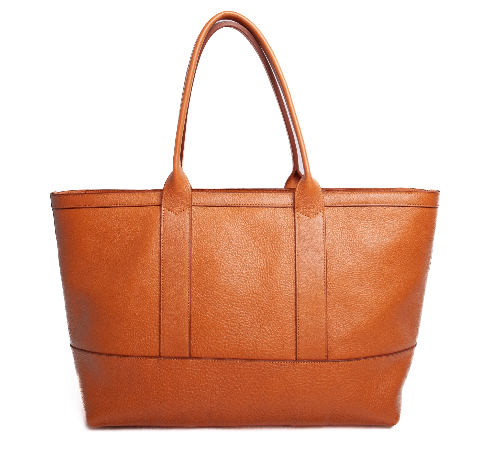 Leather tote with zipper top online