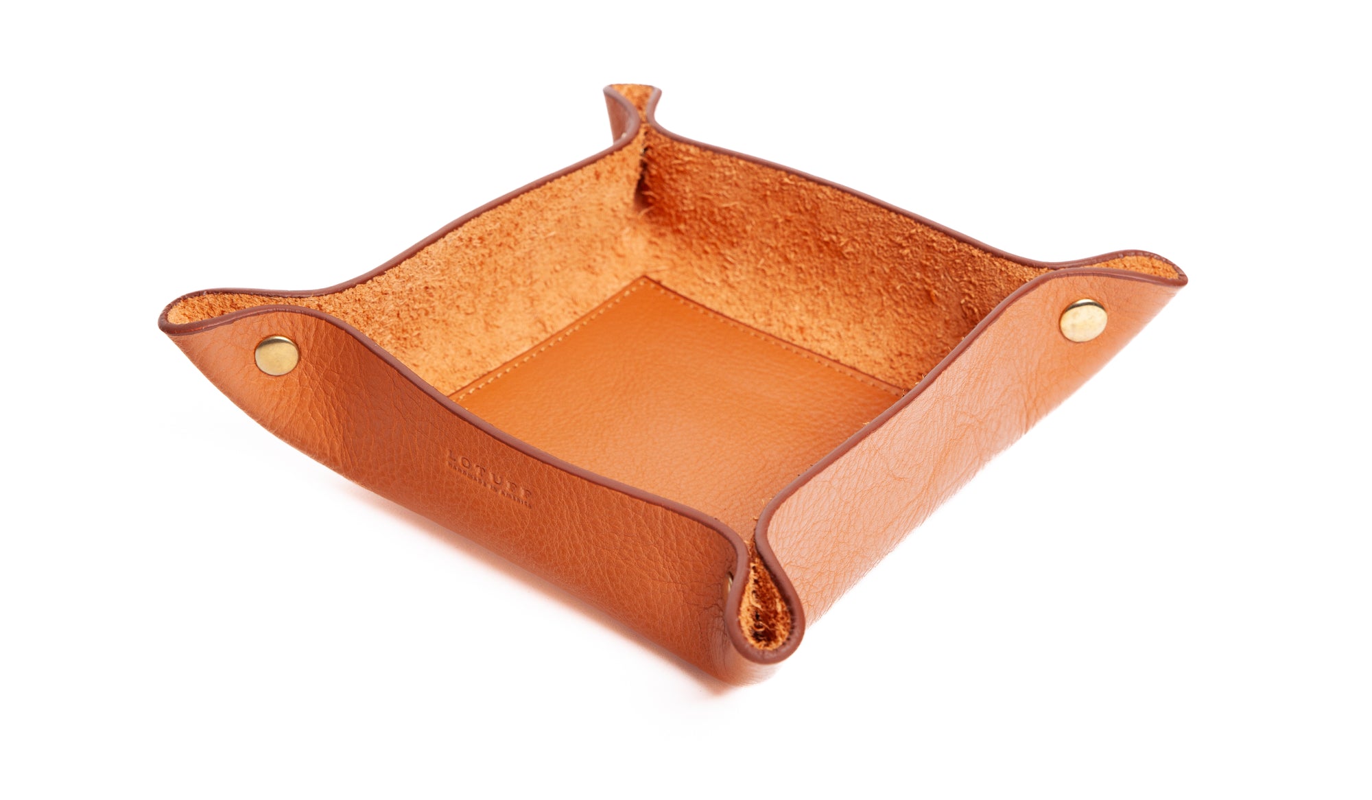 Leather Valet Tray Camel