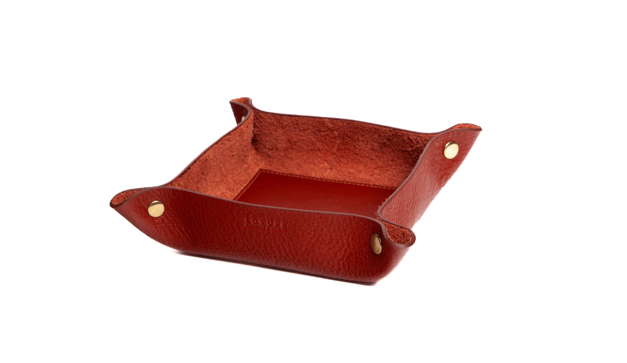 Leather Valet Tray Saddle Tan