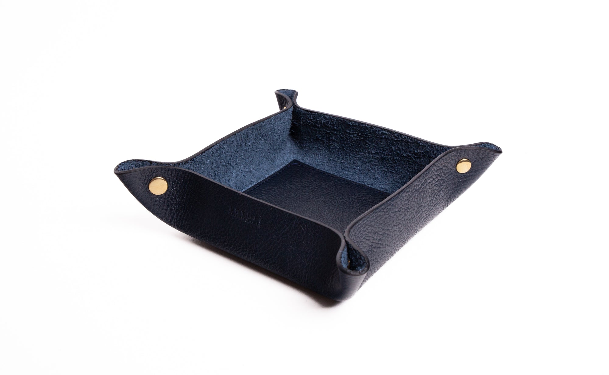 Leather Valet Tray Indigo