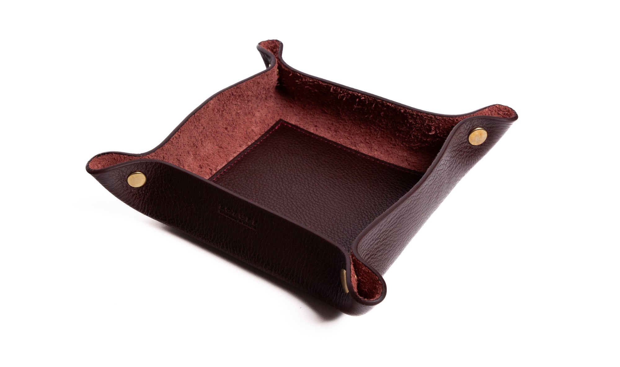 Leather Valet Tray Cordovan