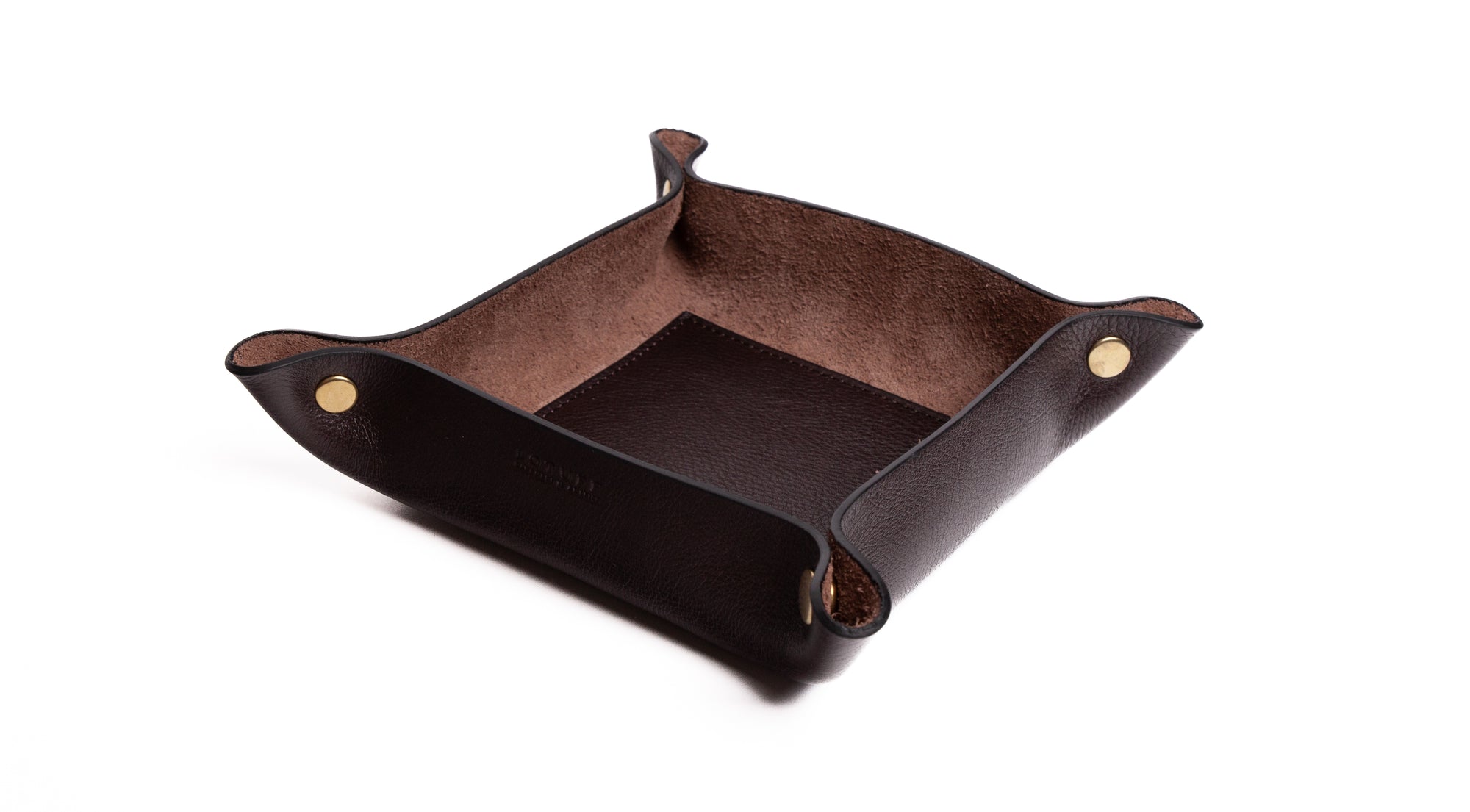 Leather Valet Tray Chocolate