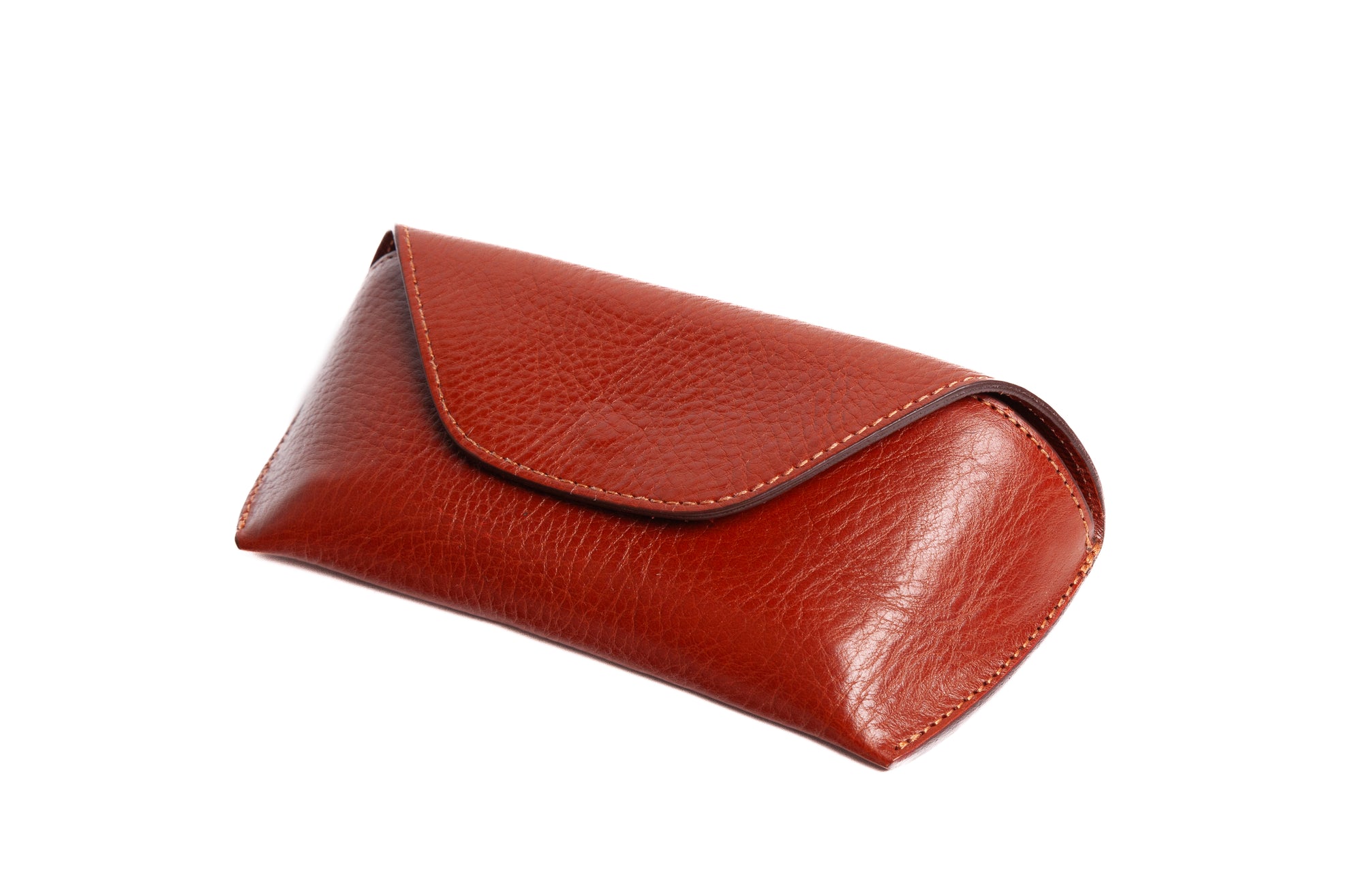 Leather Sunglass Case Saddle Tan