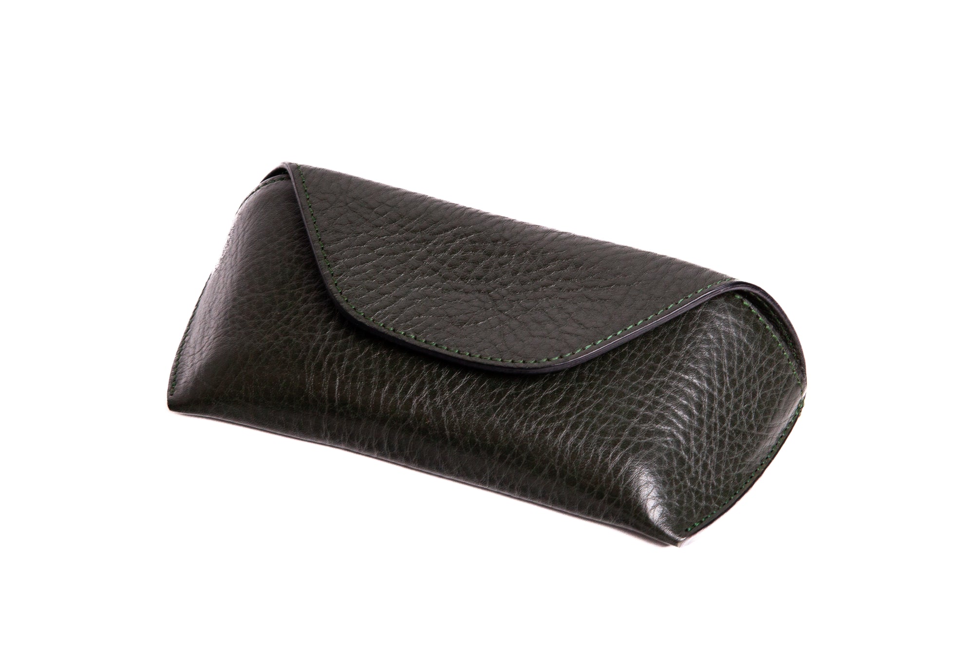 Leather Sunglass Case Green