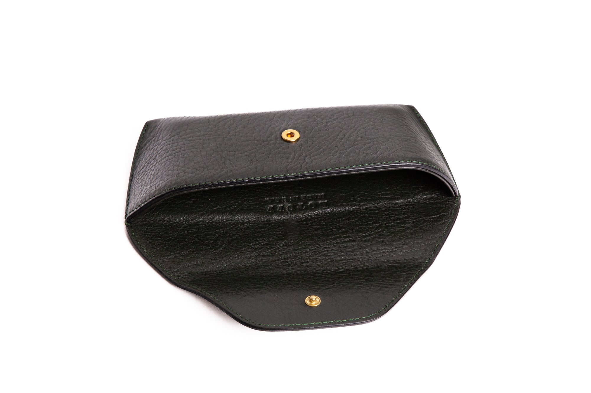 Leather Sunglass Case Green