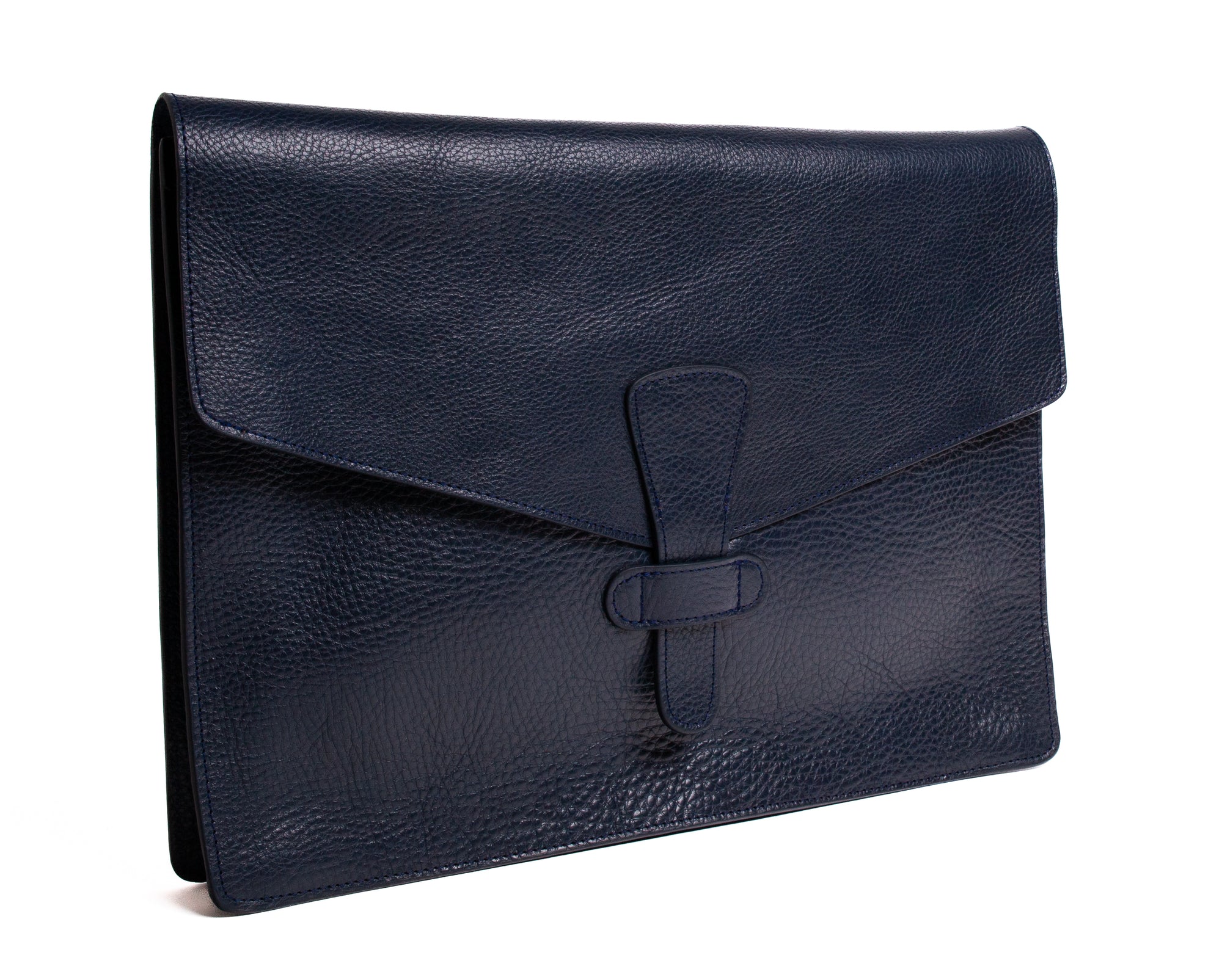 15" Leather Folder Organizer Indigo