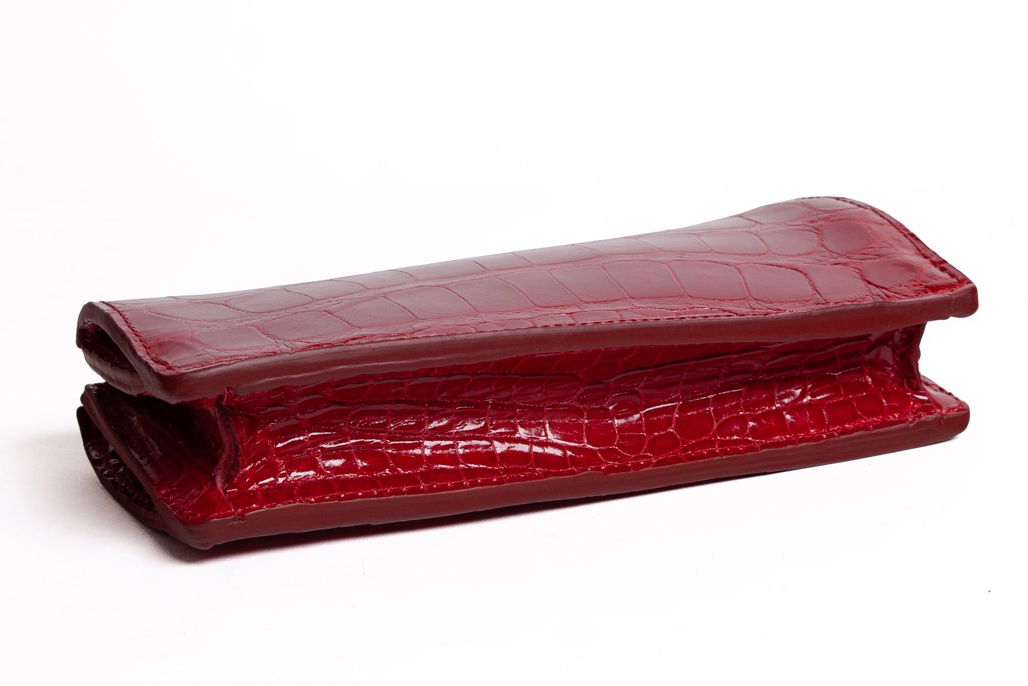 The Red American Alligator Tripp Wallet Red