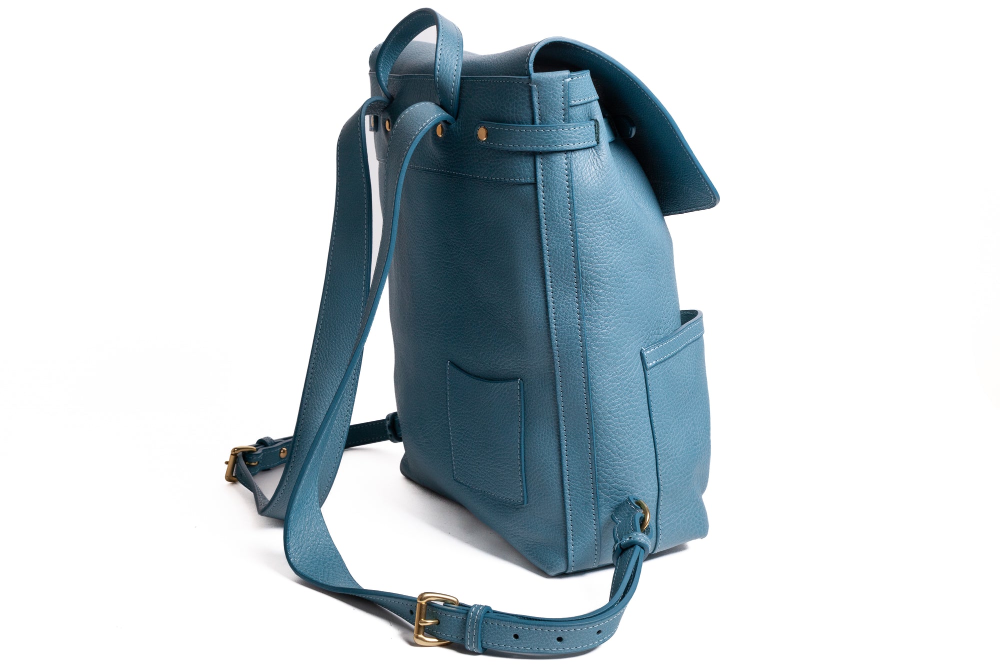 Leather No. 5 Knapsack Glacier