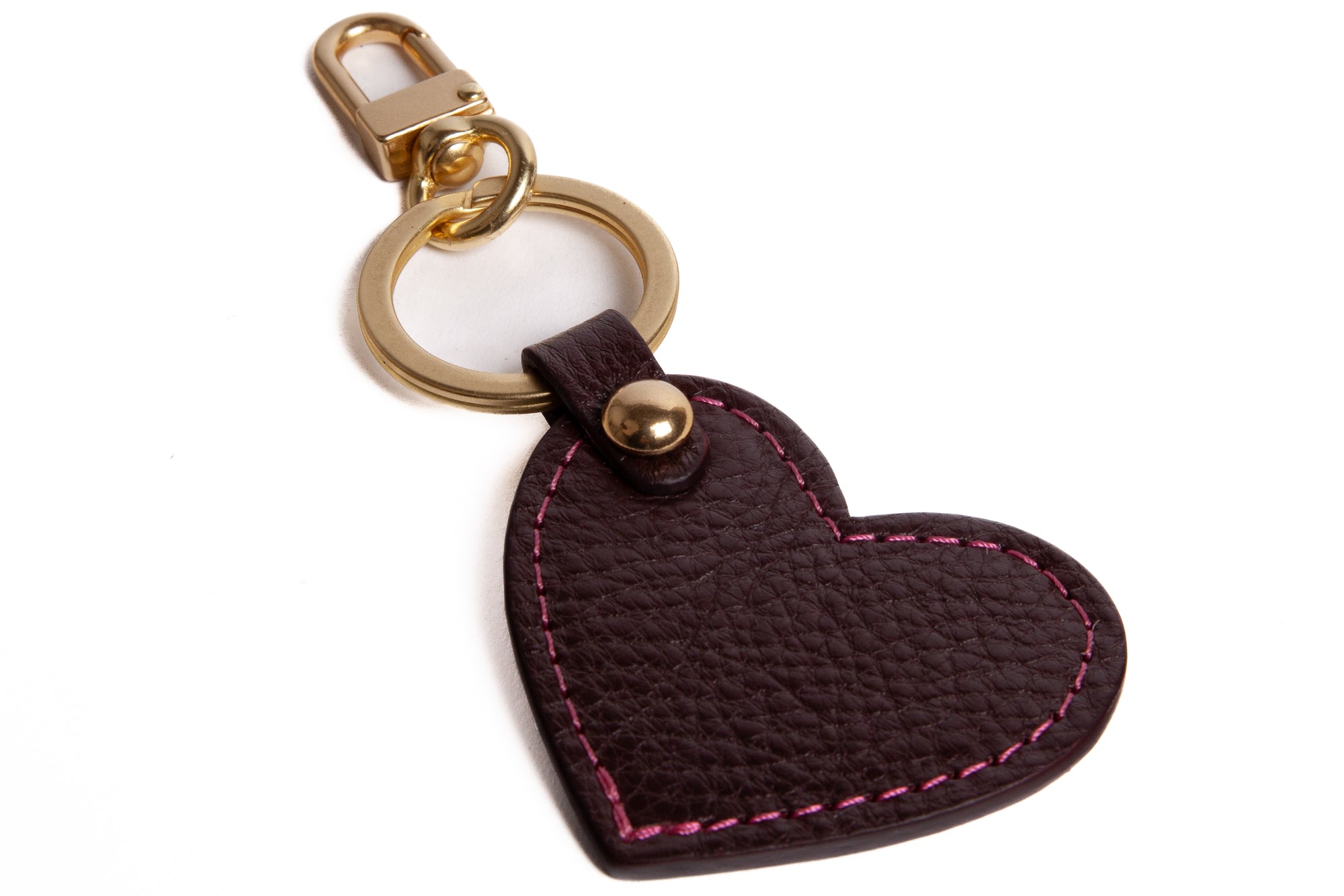 The Lotuff Heart Keychain Cordovan