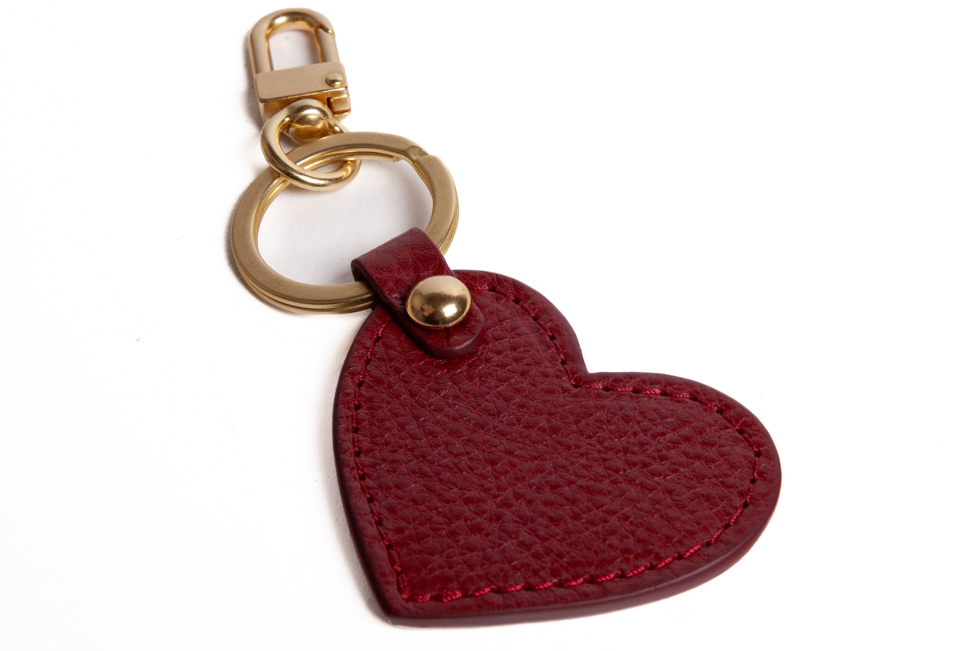 The Lotuff Heart Keychain Red