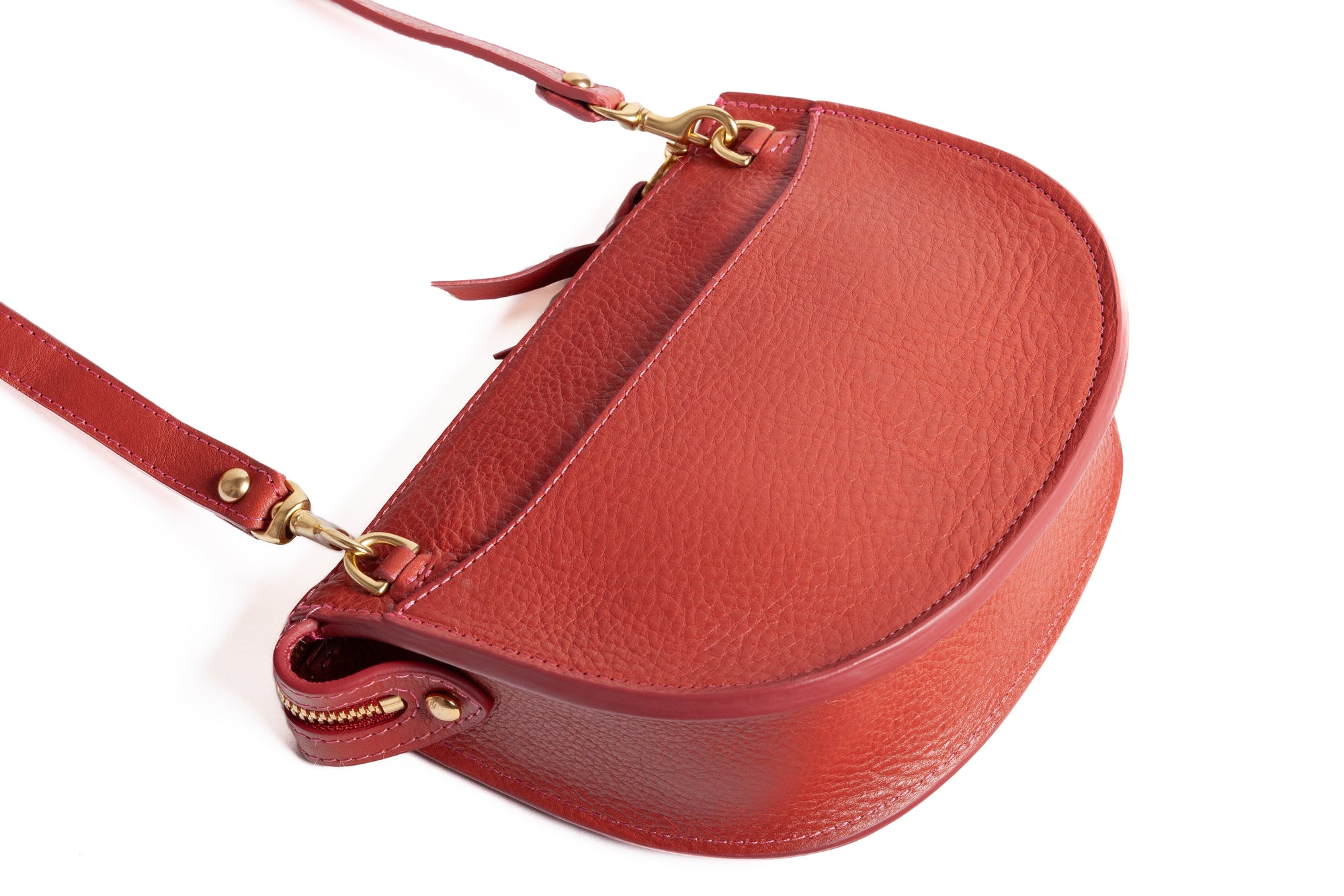 The Mini Luna Belt Bag Rosewood-Natural