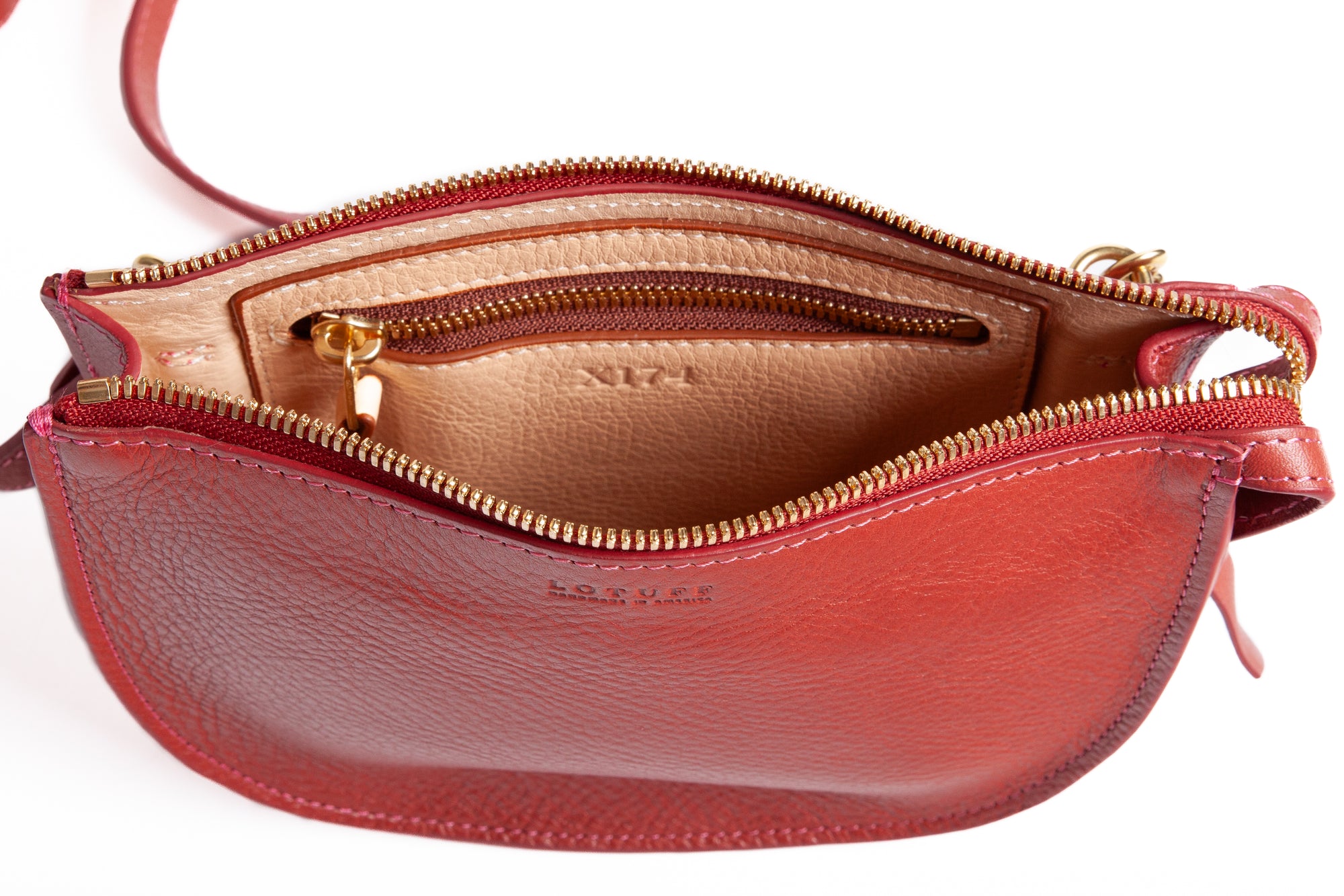 The Mini Luna Belt Bag Rosewood-Natural