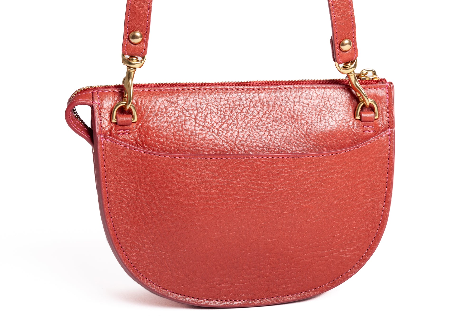 The Mini Luna Belt Bag Rosewood-Natural