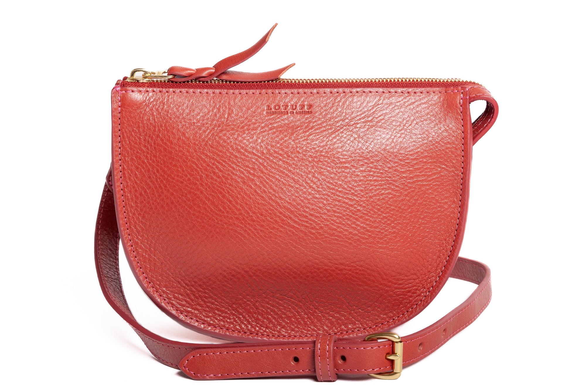 The Mini Luna Belt Bag Rosewood-Natural