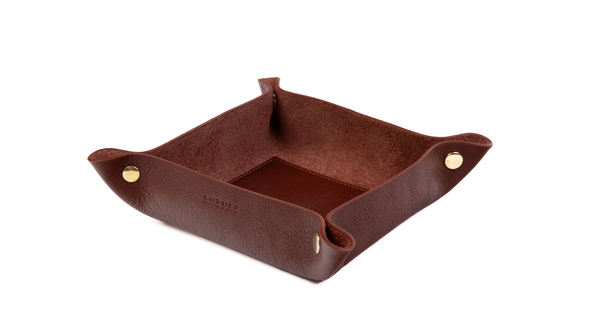 Leather Valet Tray Chestnut